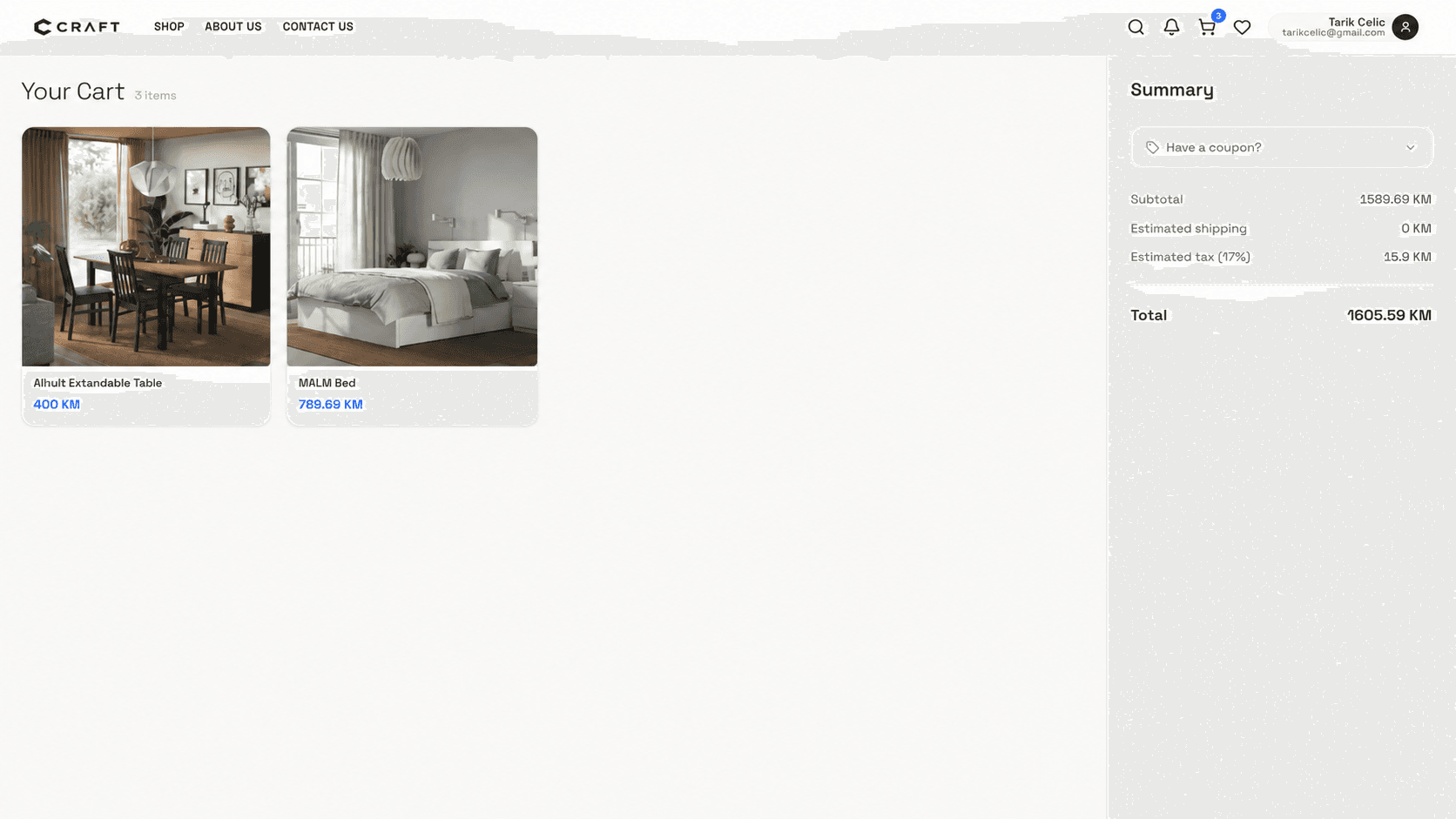 Craft screenshot